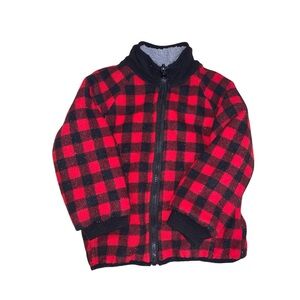 Red & Black Checkered 2/3T N’ICE KIDS Warm Winter Jacket